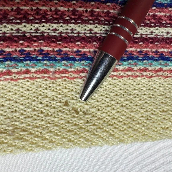 Ethereal Baja Size Small Hoodie Striped  Boho Surf Skater Grunge Festival Indie - Picture 3 of 9